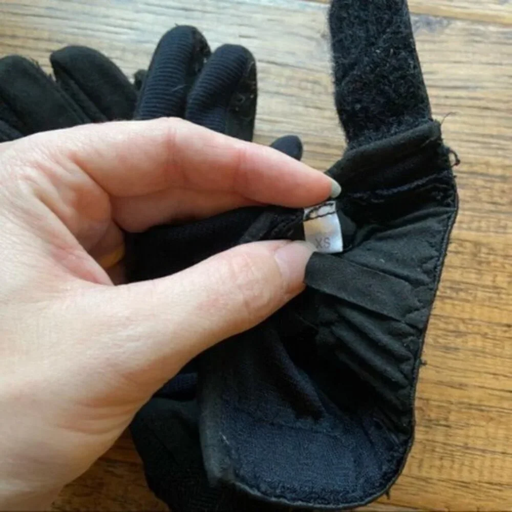 Elation navy blue and black XS riding gloves